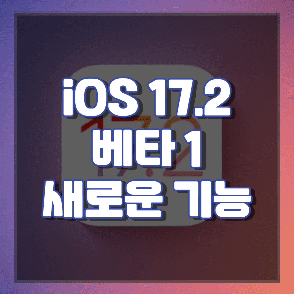 iOS 17.2 베타 1: 새로운 기능